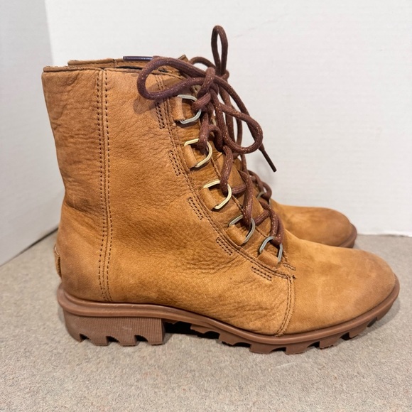 Sorel Women’s Phoenix Weather Lace Up Leather 8.5 Short Boots - Picture 1 of 12